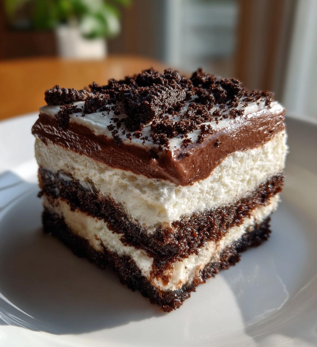 oreo layered dessert oreo delight with chocolate pudding - detail 1