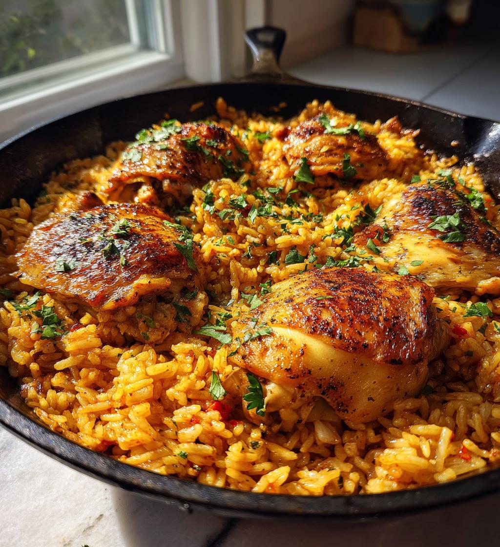 oven baked chicken and rice