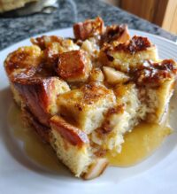overnight cinnamon apple baked french toast casserole