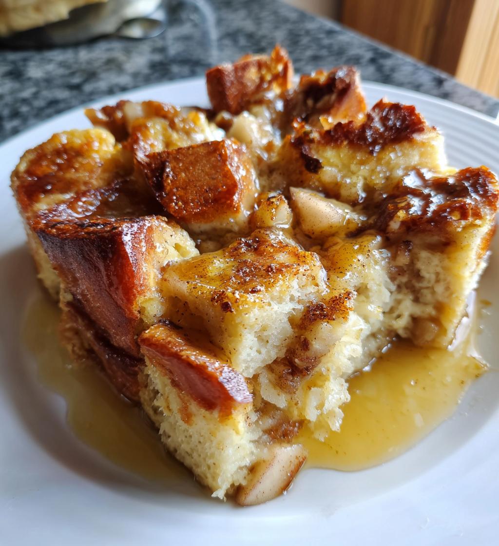 overnight cinnamon apple baked french toast casserole
