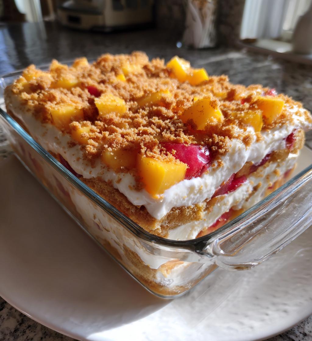 peach cobbler cheesecake fruit salad recipe