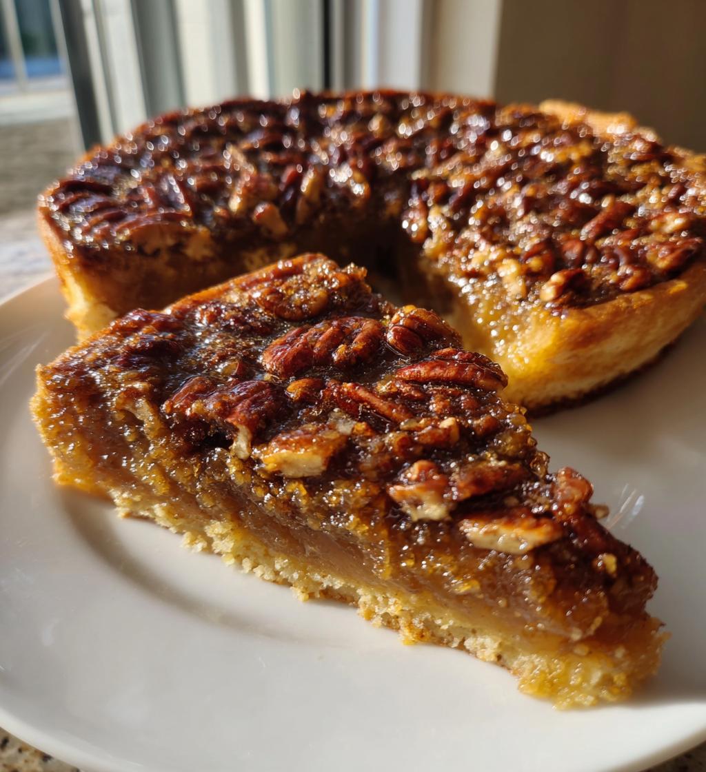 pecan pie cobbler - detail 1