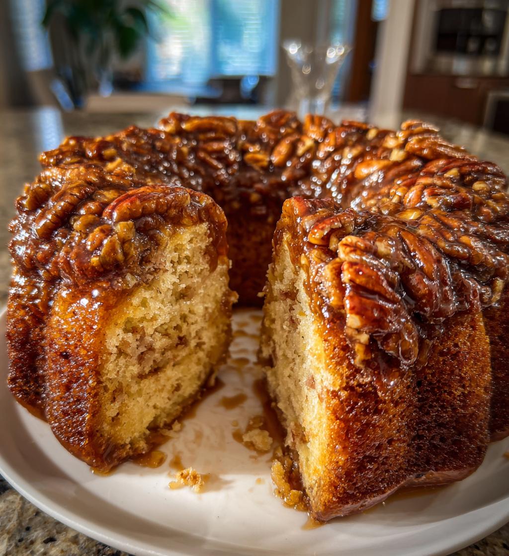 pecan upside down bundt cake