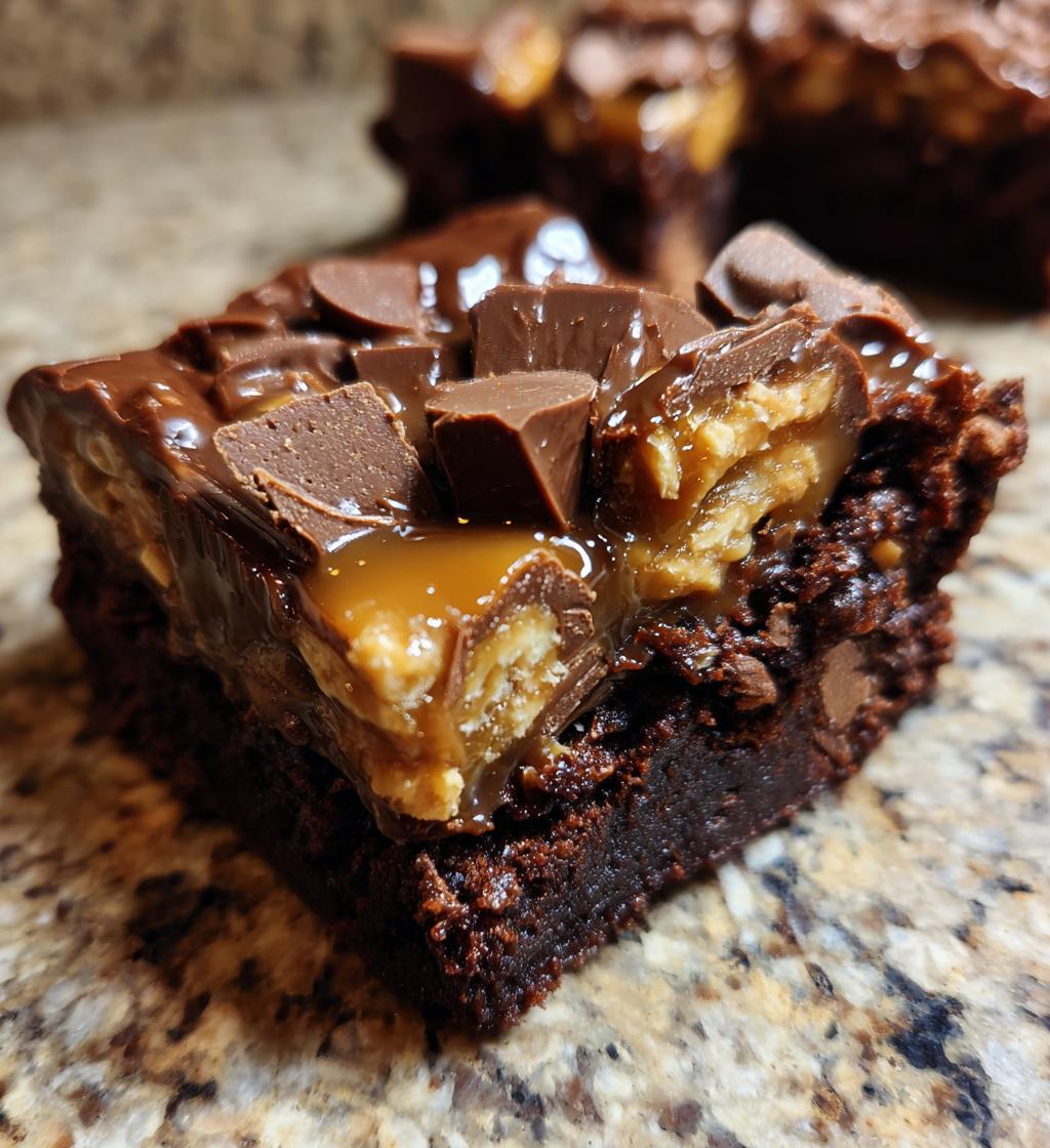 perfect snickers brownies
