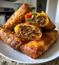 philly cheesesteak egg roll recipe