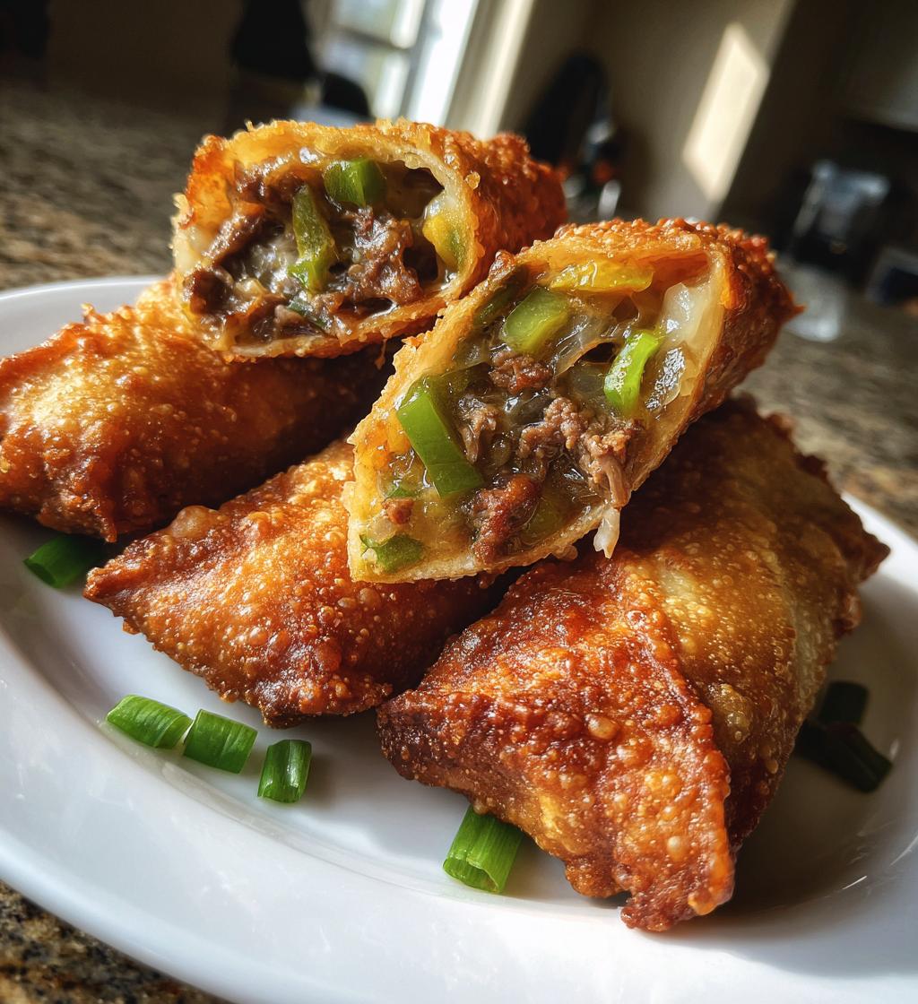 philly cheesesteak egg rolls