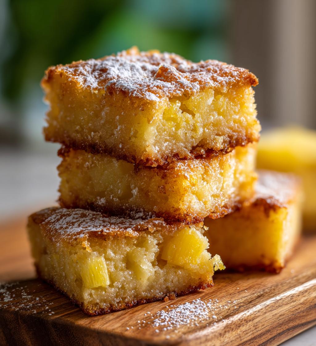 pineapple sheet cake bars