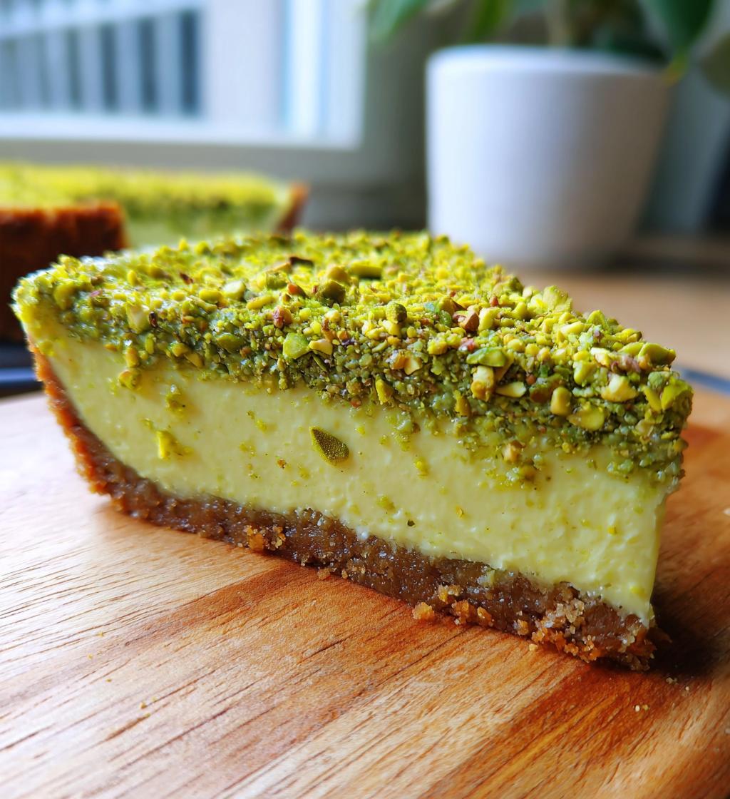 pistachio cheesecake no bake delight