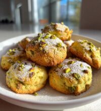 pistachio shortbread cookies