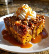 pumpkin pecan bread pudding