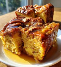 pumpkin praline bread pudding
