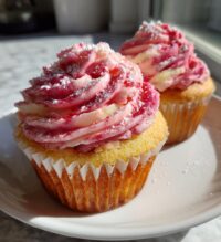 raspberry swirl cupcakes