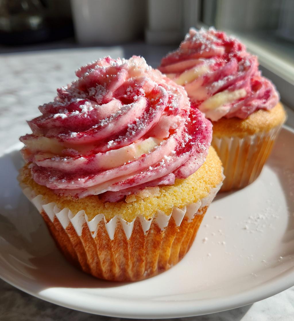 raspberry swirl cupcakes