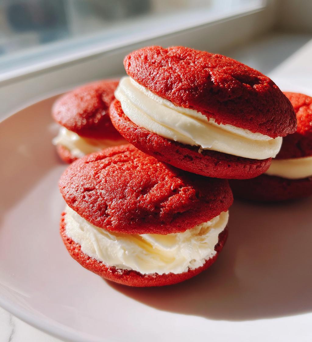 red velvet whoopie pies