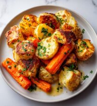 roast potatoes and carrots