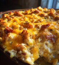 rotisserie chicken and stuffing casserole 2