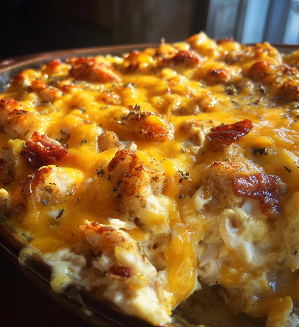 rotisserie chicken and stuffing casserole 2