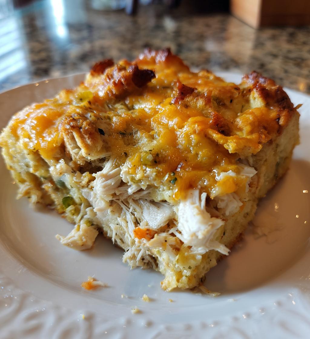 rotisserie chicken and stuffing casserole