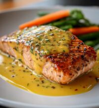 salmon with creamy dijon sauce