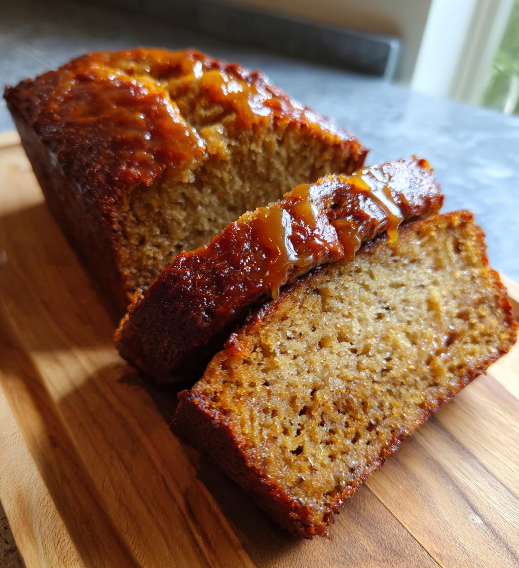 salted caramel banana bread 2