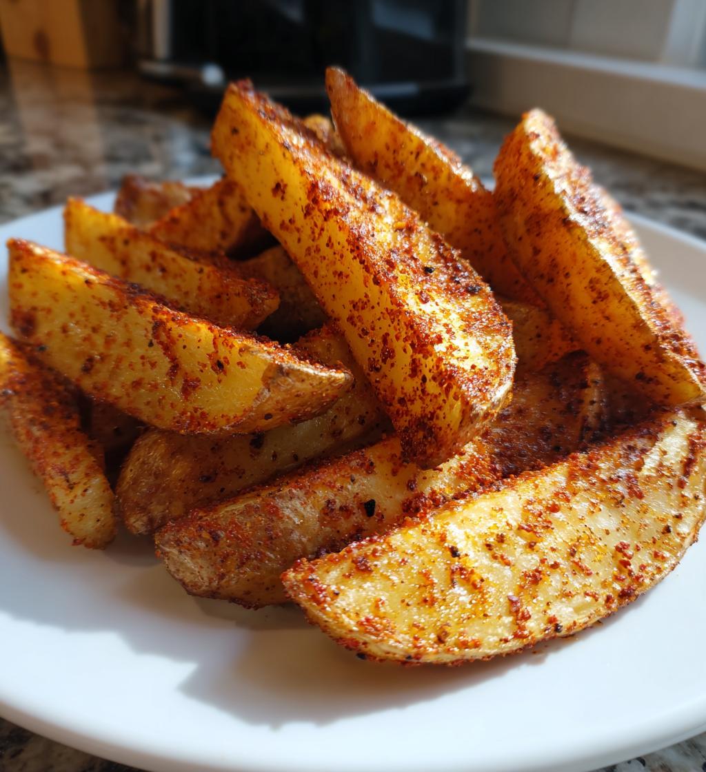 seasoned baked potato wedges