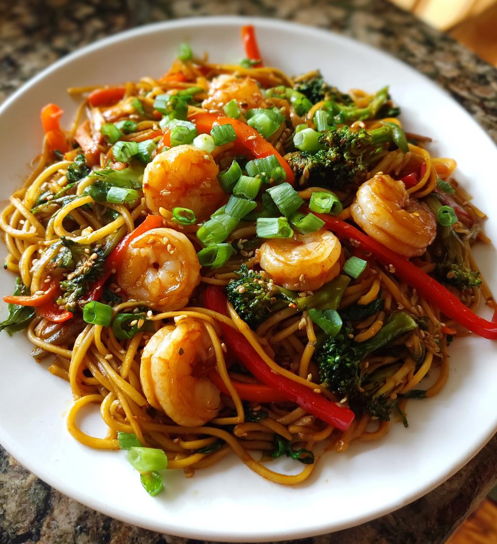 shrimp lo mein