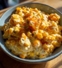slow cooker cheddar corn