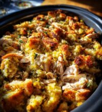 slow cooker chicken and stuffing