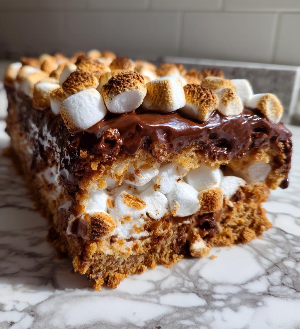 smores loaf cake
