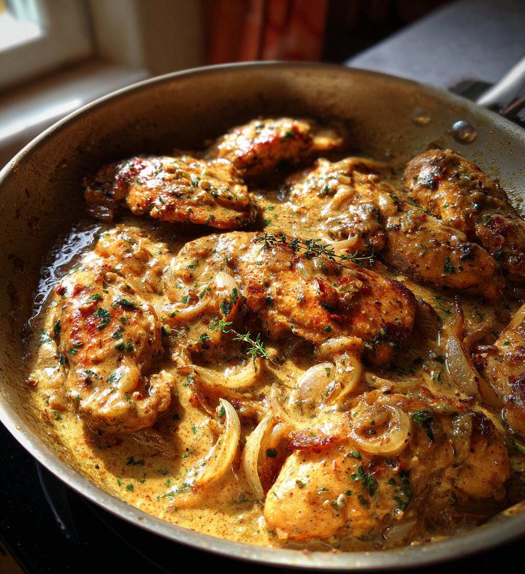 smothered chicken