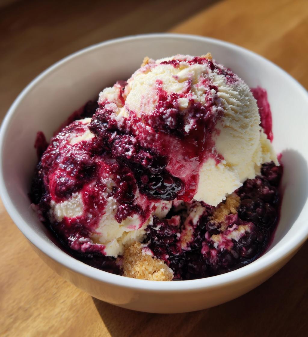 southern blackberry cobbler ice cream