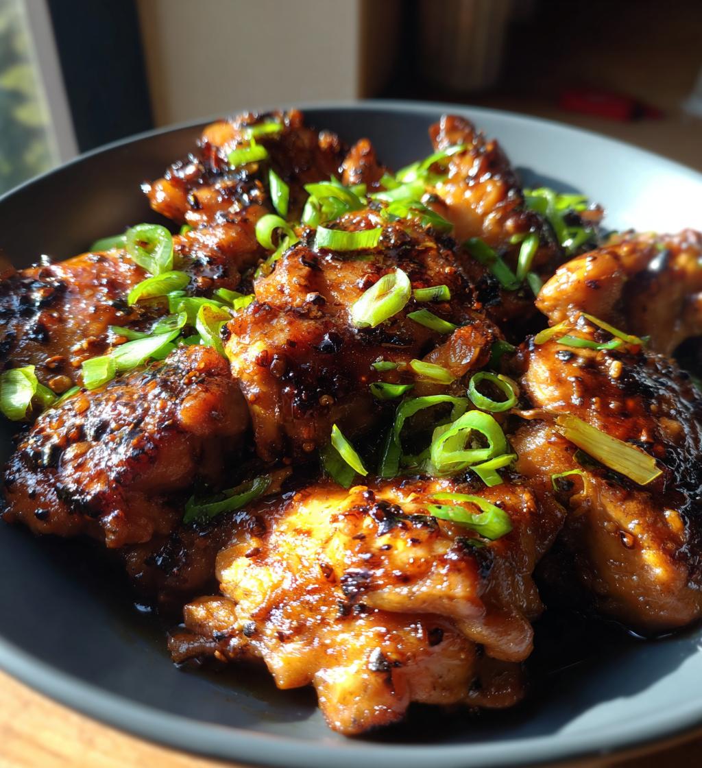 soy garlic chicken thighs
