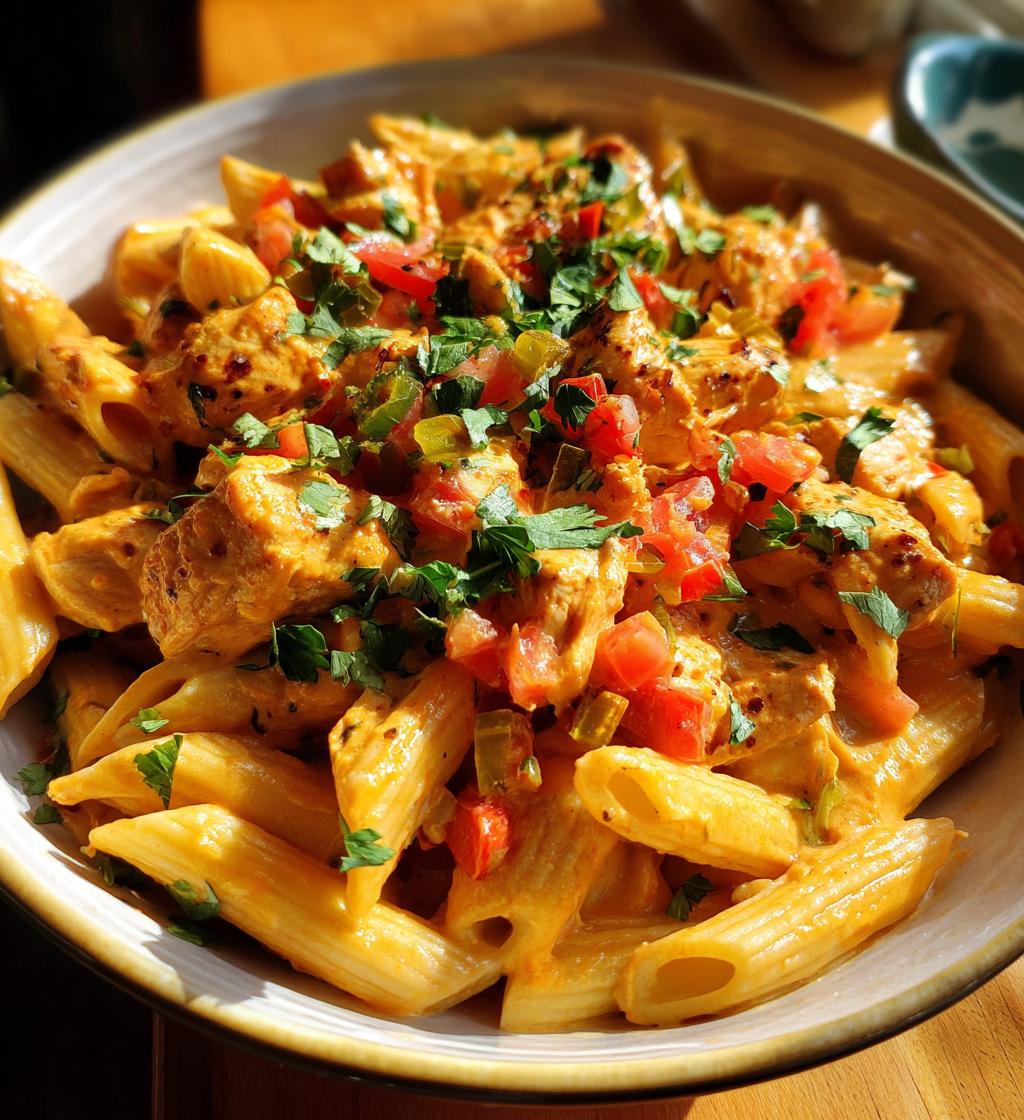 spicy chicken chipotle pasta