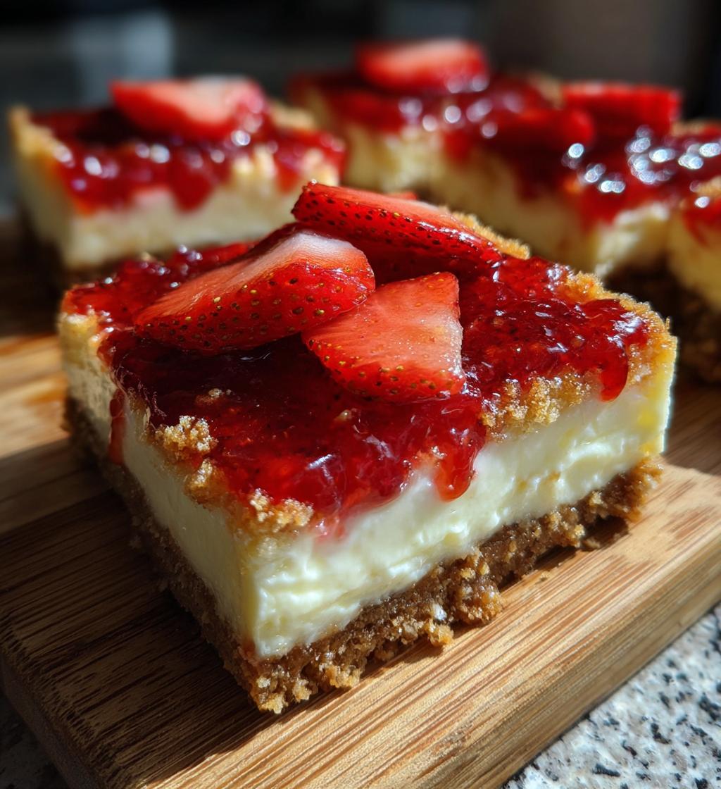 strawberry cheesecake bars