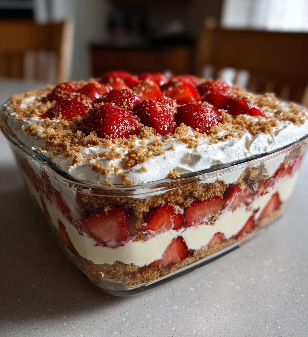 strawberry cheesecake trifle