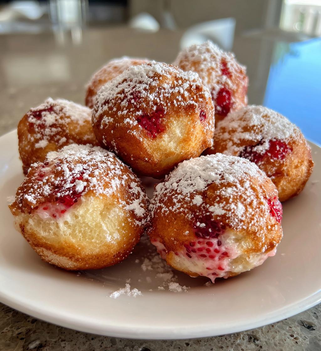 strawberry donut hole recipe - detail 1