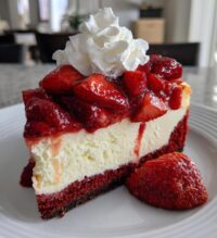 strawberry red velvet cheesecake recipe