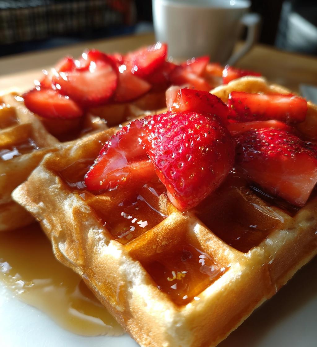 strawberry waffles recipe - detail 1