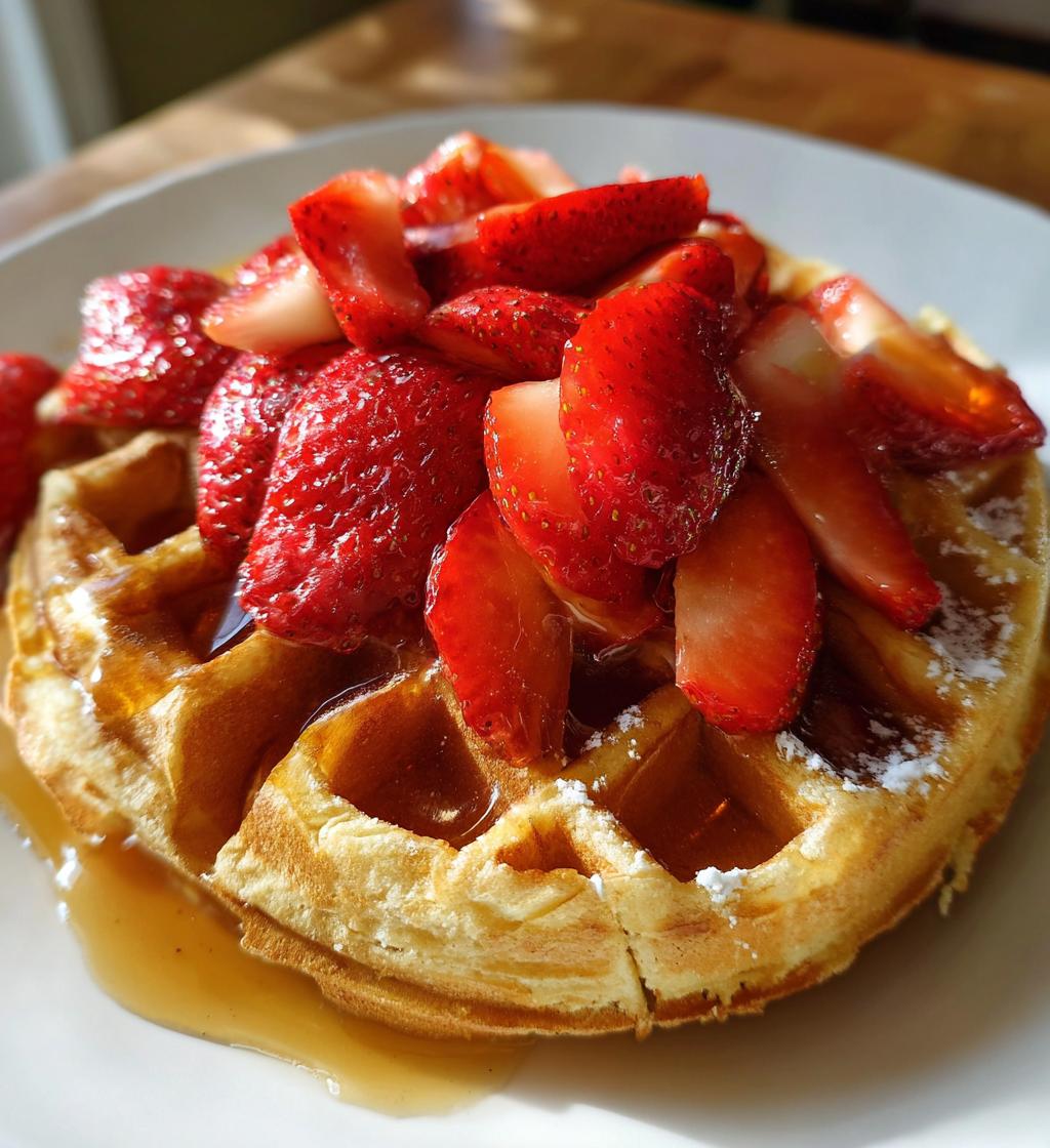 strawberry waffles recipe