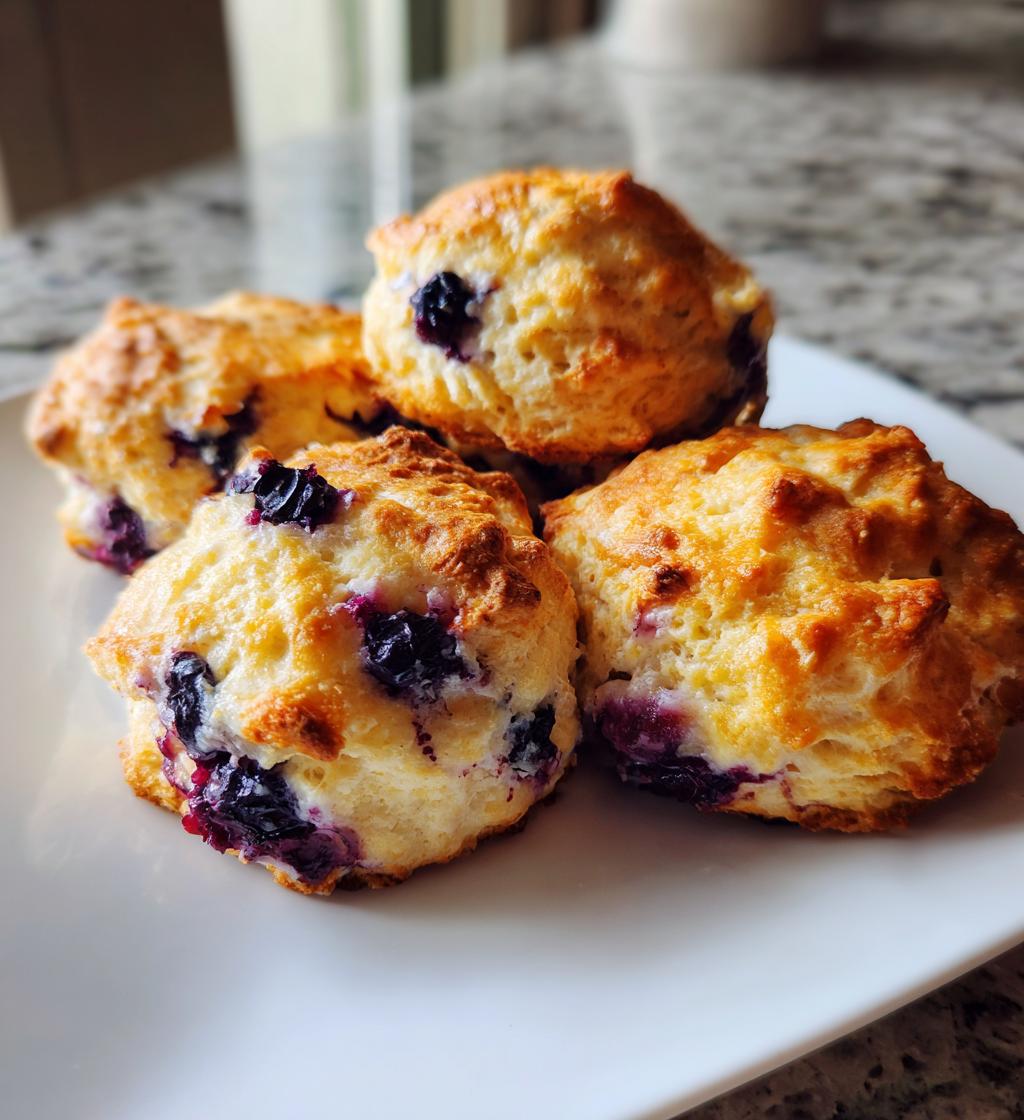 sweet blueberry biscuits - detail 1
