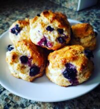 sweet blueberry biscuits