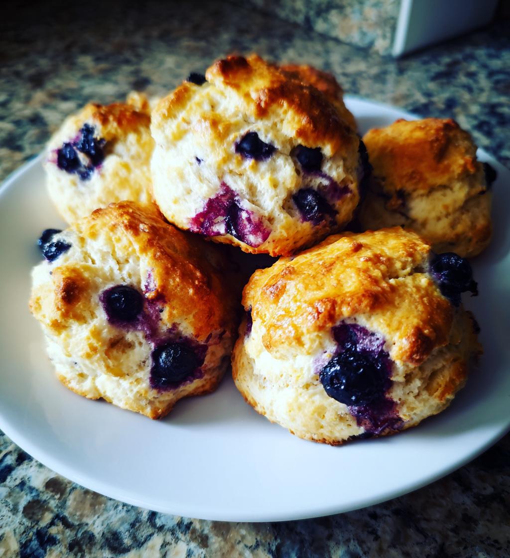 sweet blueberry biscuits