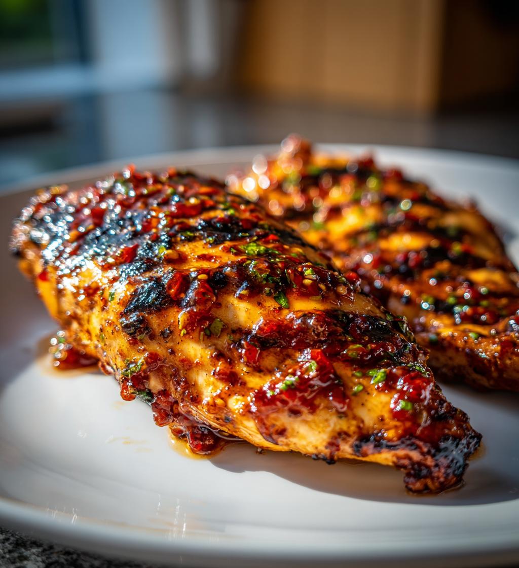 sweet chili lime grilled chicken - detail 1