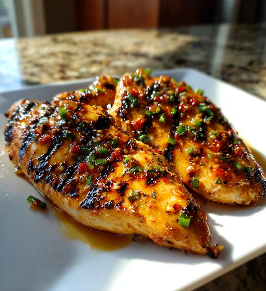 sweet chili lime grilled chicken