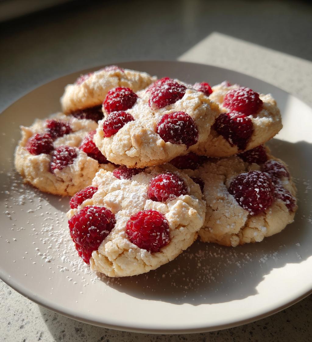 sweet raspberry sugar cookies