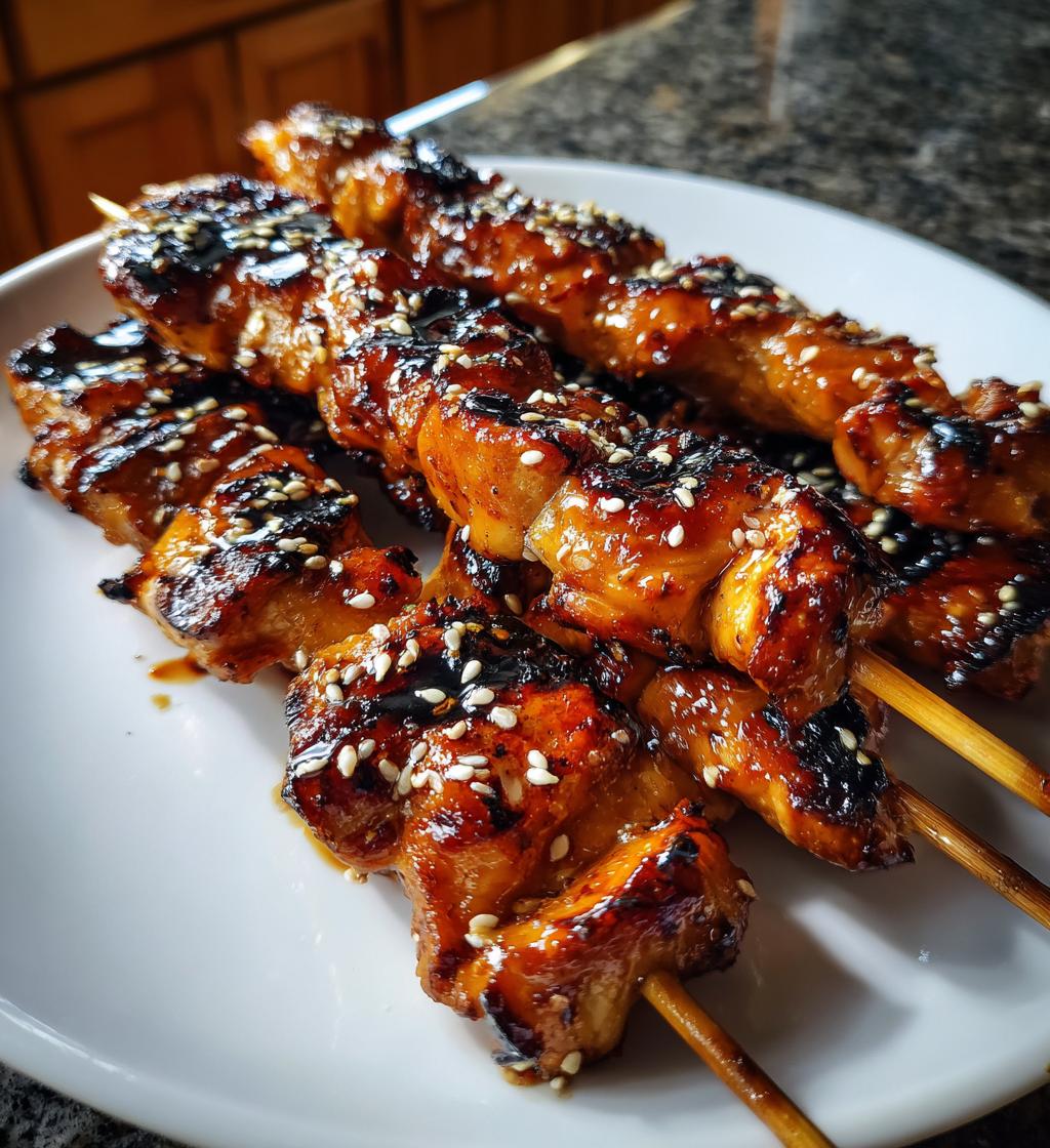 teriyaki chicken skewers