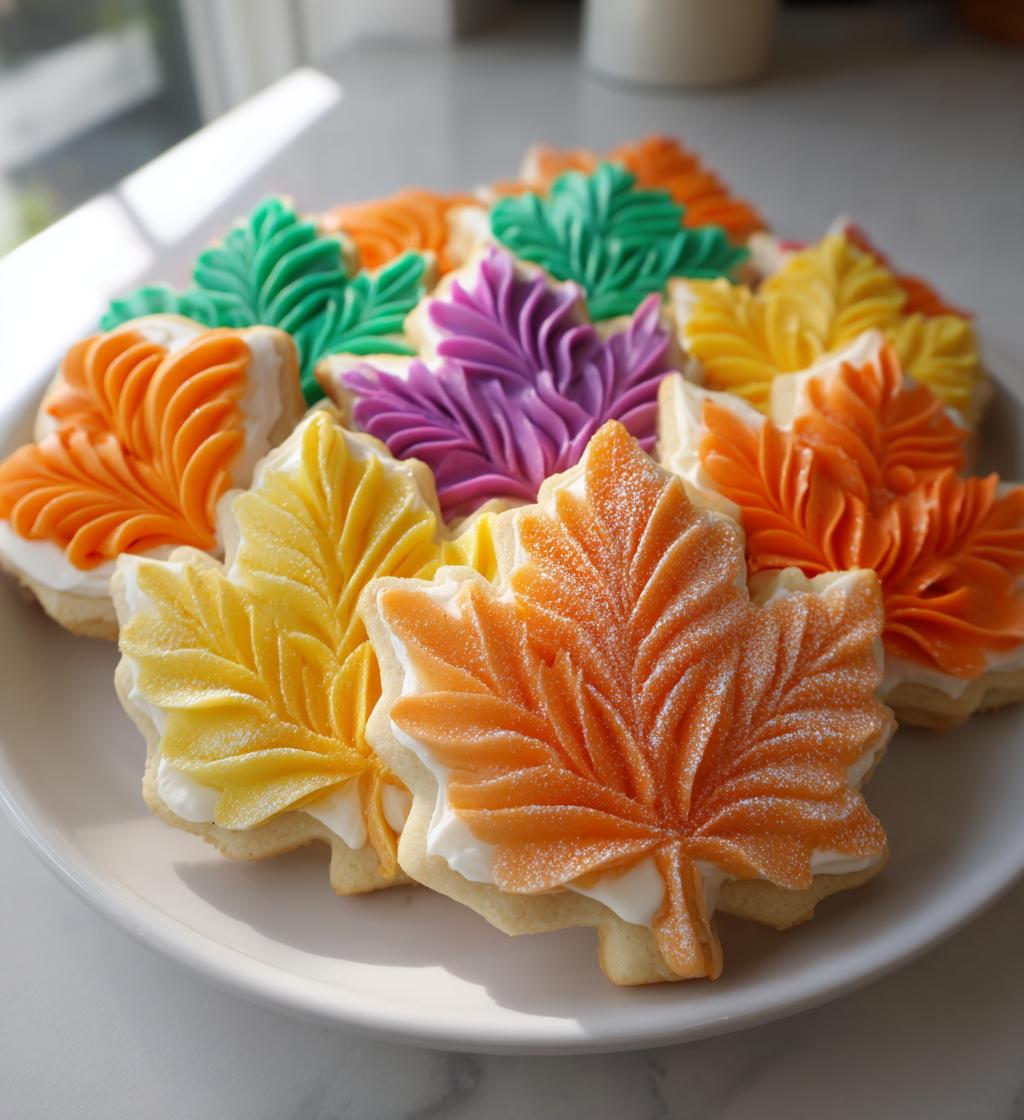 thanksgiving buttercream cookies