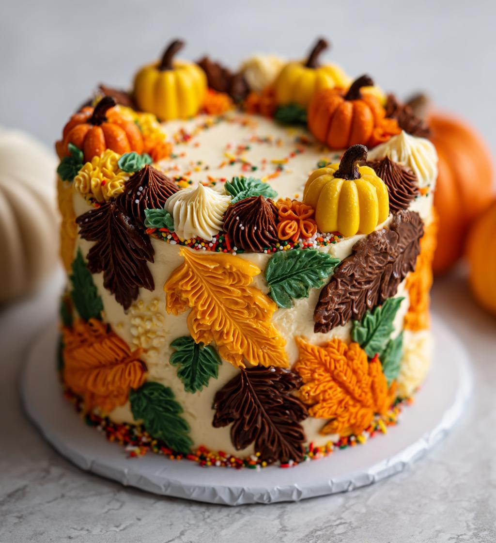 thanksgiving cake decorating