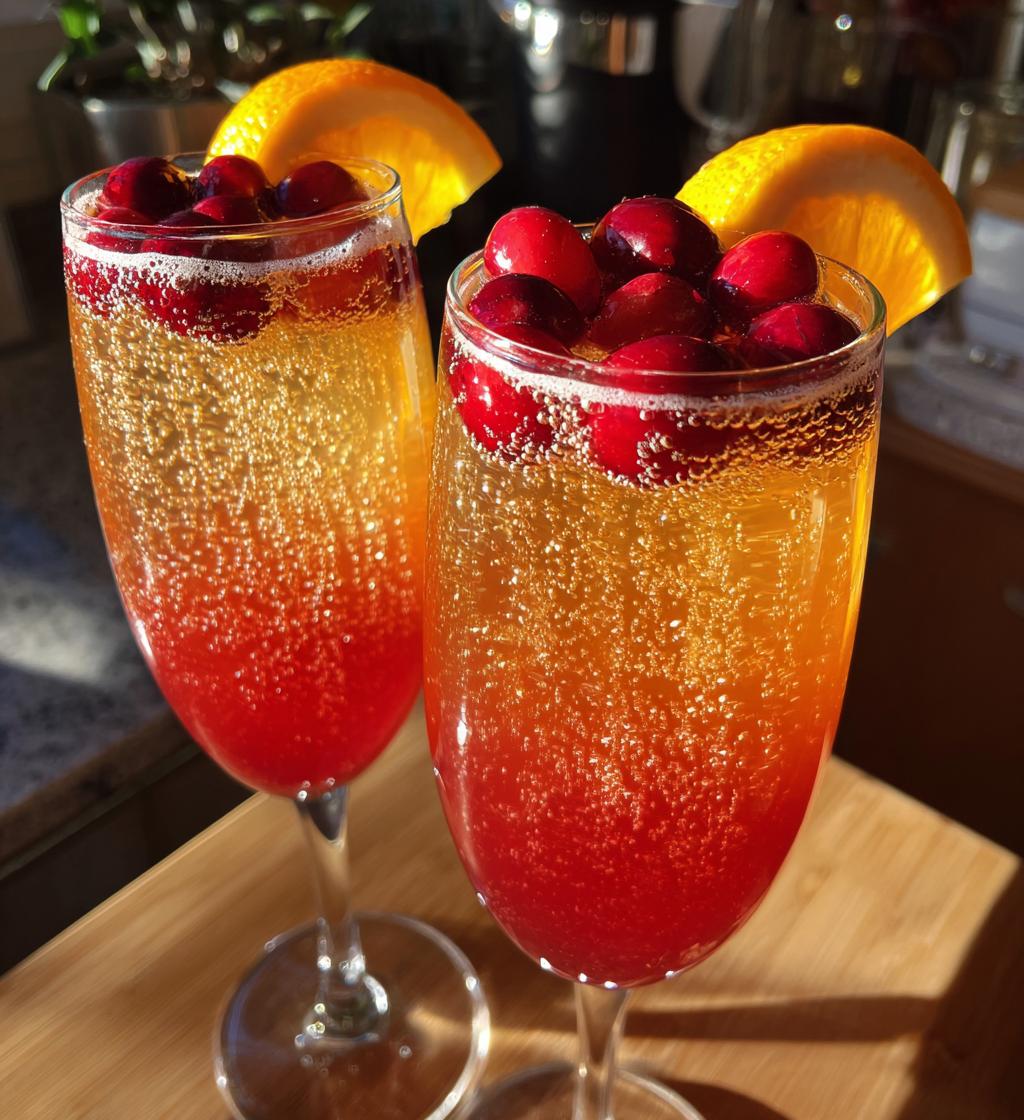 thanksgiving champagne cocktail