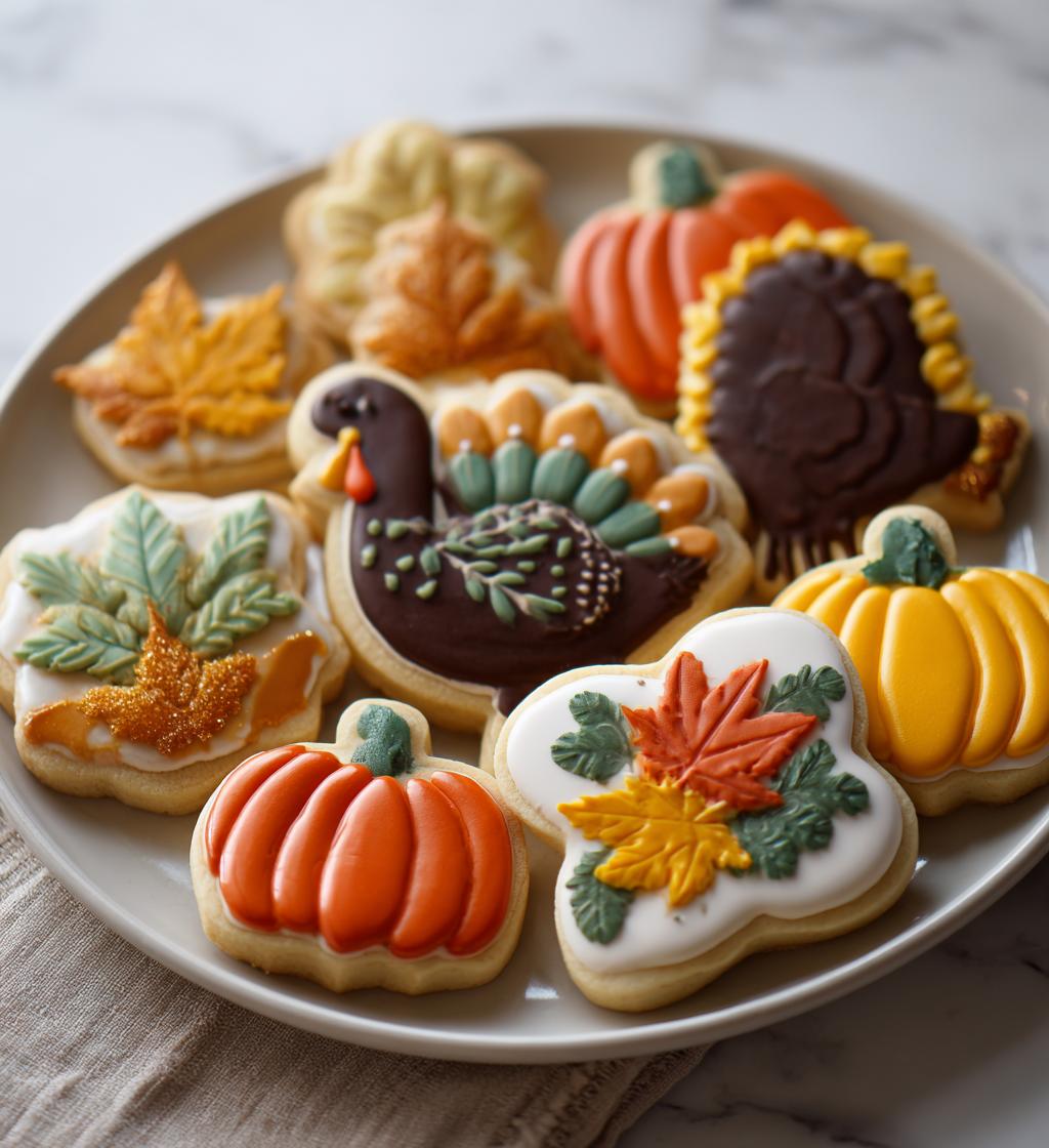 thanksgiving cookies decorated easy
